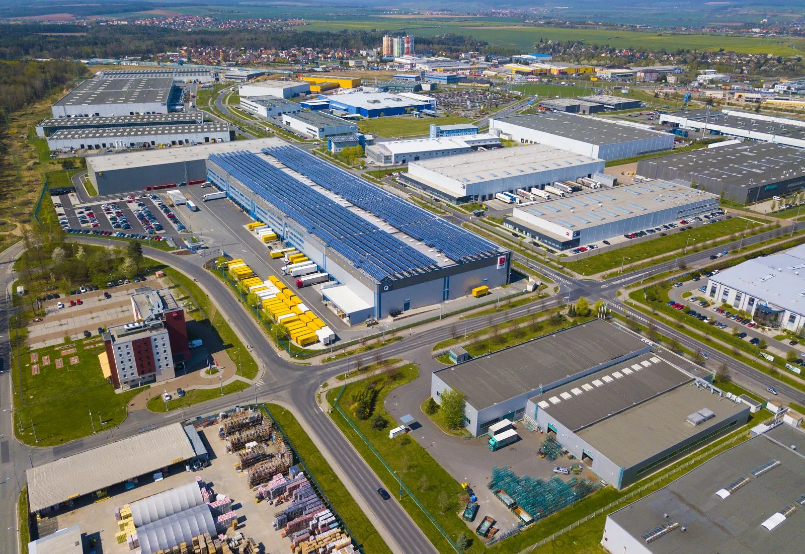 Brandenburg Park Ludwigsfelde aus der Luft – Standort des Zolllagers